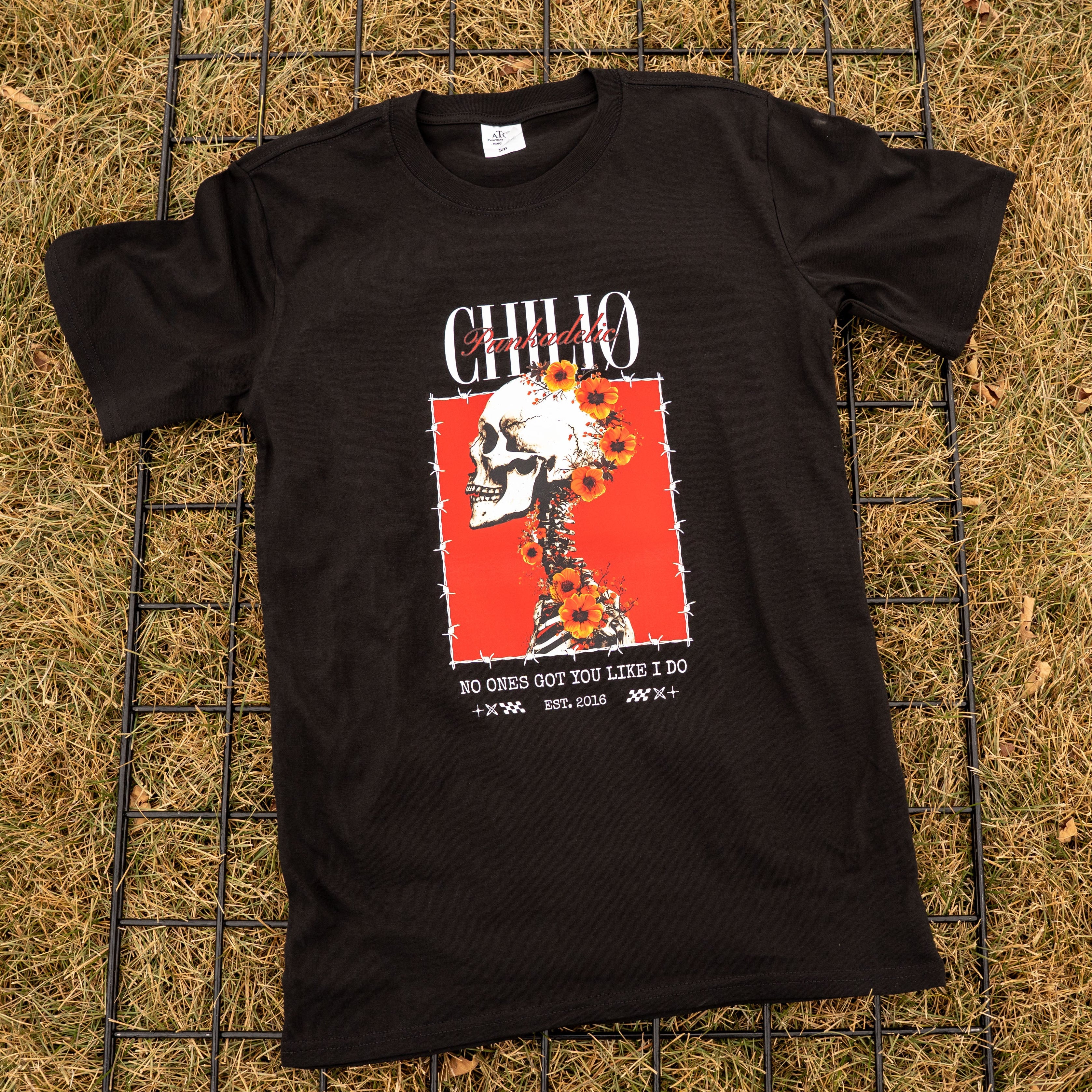 T-shirt - skullflower