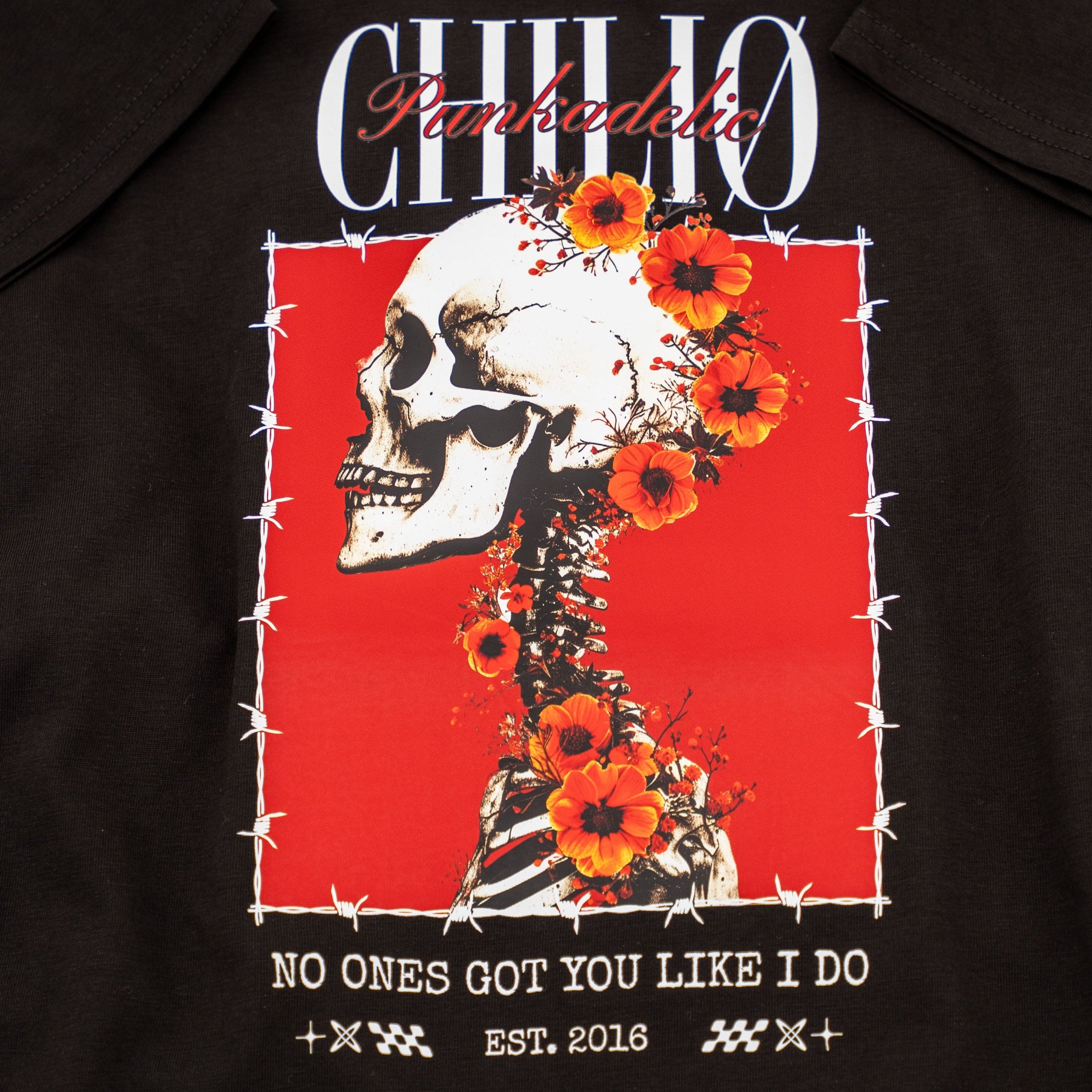 T-shirt - skullflower